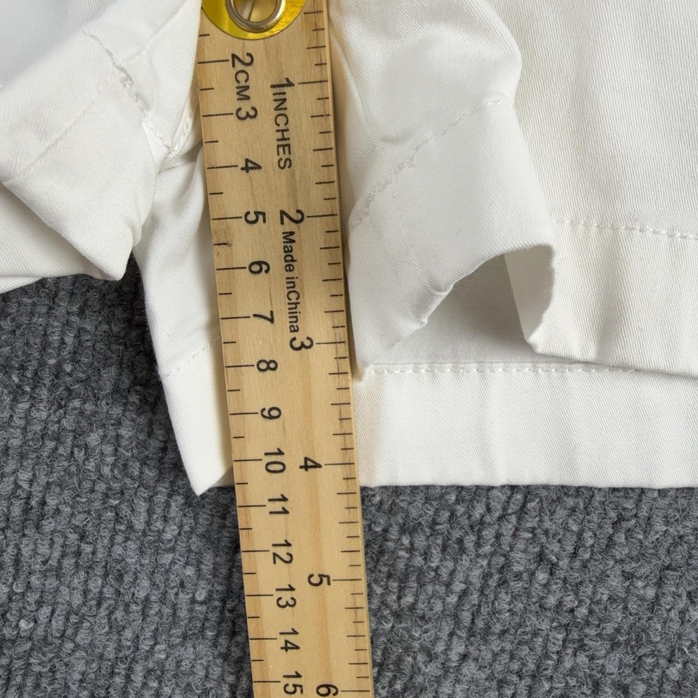 Vineyard Vines Shorts Womens 4 White Chino Twill Stretch Logo Pockets Casual - Picture 5 of 10